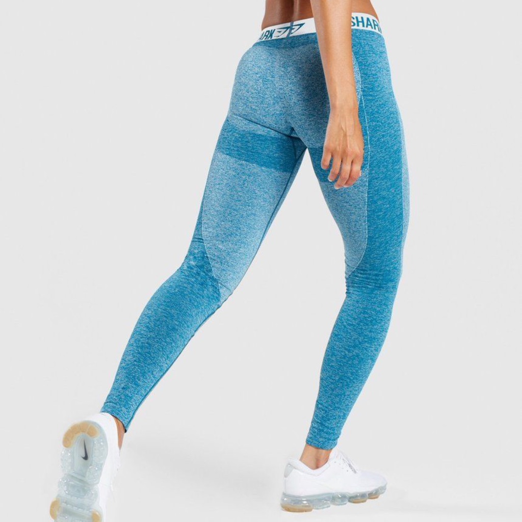 Gym Shark  Blue Flex Leggings